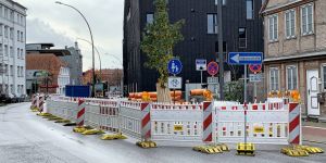Harburger Schloßstraße ist bis Ende Januar Einbahnstraße