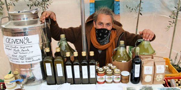 Auch in Corona-Zeiten: Ein Hauch von Italien auf dem Wochenmarkt