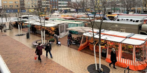 Markthändler dankbar: Wochenmarkt bleibt im Lockdown geöffnet