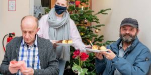 Prominenter Besuch: Starköchin Cornelia Poletto kocht fürs Harburg-Huus