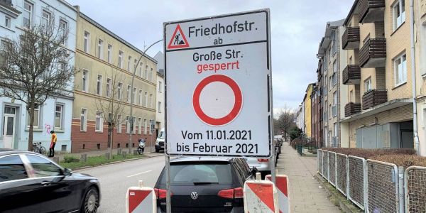Montag geht’s los: Friedhofstraße wird für sechs Wochen voll gesperrt