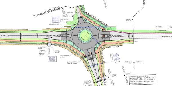 Ein Unfallschwerpunkt wird entschärft: So wird der neue Kreisel in Ehestorf aussehen. Für zwei Monate müssen die Appelbütteler Straße und der Ehestorfer Weg komplett gesperrt werden. Foto: Landkreis Harburg Neuer Kreisverkehr in Ehestorf: Ab Dienstag Bauarbeiten und Sperrungen
