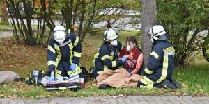 Landkreis: Feuerwehr und Rettungsdienst übten im großen Stil