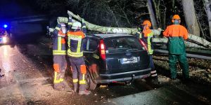 Sturmtief &quot;Daniel&quot;; Viele Einsätze der Feuerwehr in Stadt und Land
