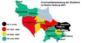 Kriminalität im Bezirk Harburg: So belastet ist ihr Stadtteil