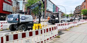 Verzögerung der Bauarbeiten: Harburger Ring bleibt weiter Einbahnstraße