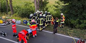Unfall in Langenrehm: Mit Cabrio gegen Baum und überschlagen