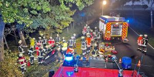 Cabrio schleudert gegen Baum: Ehepaar auf der L234 schwer verletzt