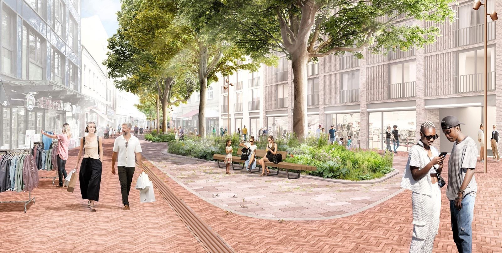 Lüneburger Straße der Zukunft: Das ist der Siegerentwurf für Harburgs Fußgängerzone