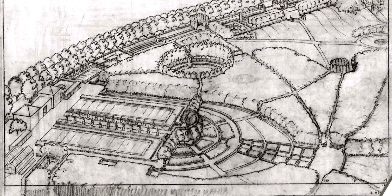 Ein Plan des Schulgartens aus dem Jahr 1930. Foto: Geschichtswerkstatt