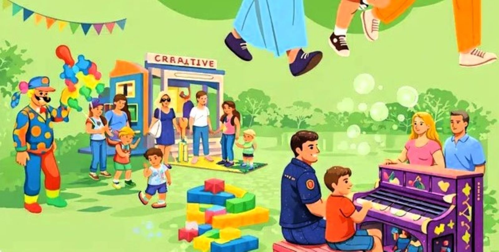: Unter dem Motto „Harburg hat Platz für Familien“ findet am 27. September der nächste Shopping Sonntag statt. Grafik: Harburg-Marketing