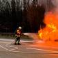 Mercedes auf A7 in Flammen: Einsatz für Feuerwehren Ohlendorf und Fleestedt