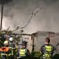Vereinsheim auf der Peute brennt nieder – Flammen über Hamburg sichtbar