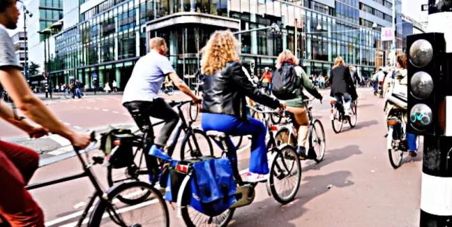 Auch in Utrecht steigen sehr viele Menschen auf das Rad, um zur Arbeit zu fahren. Foto: Lena Becker