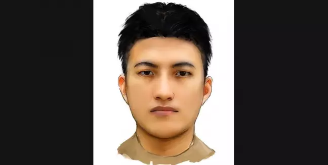 Das Phantombild des unbekannten Mannes. Foto: Polizei