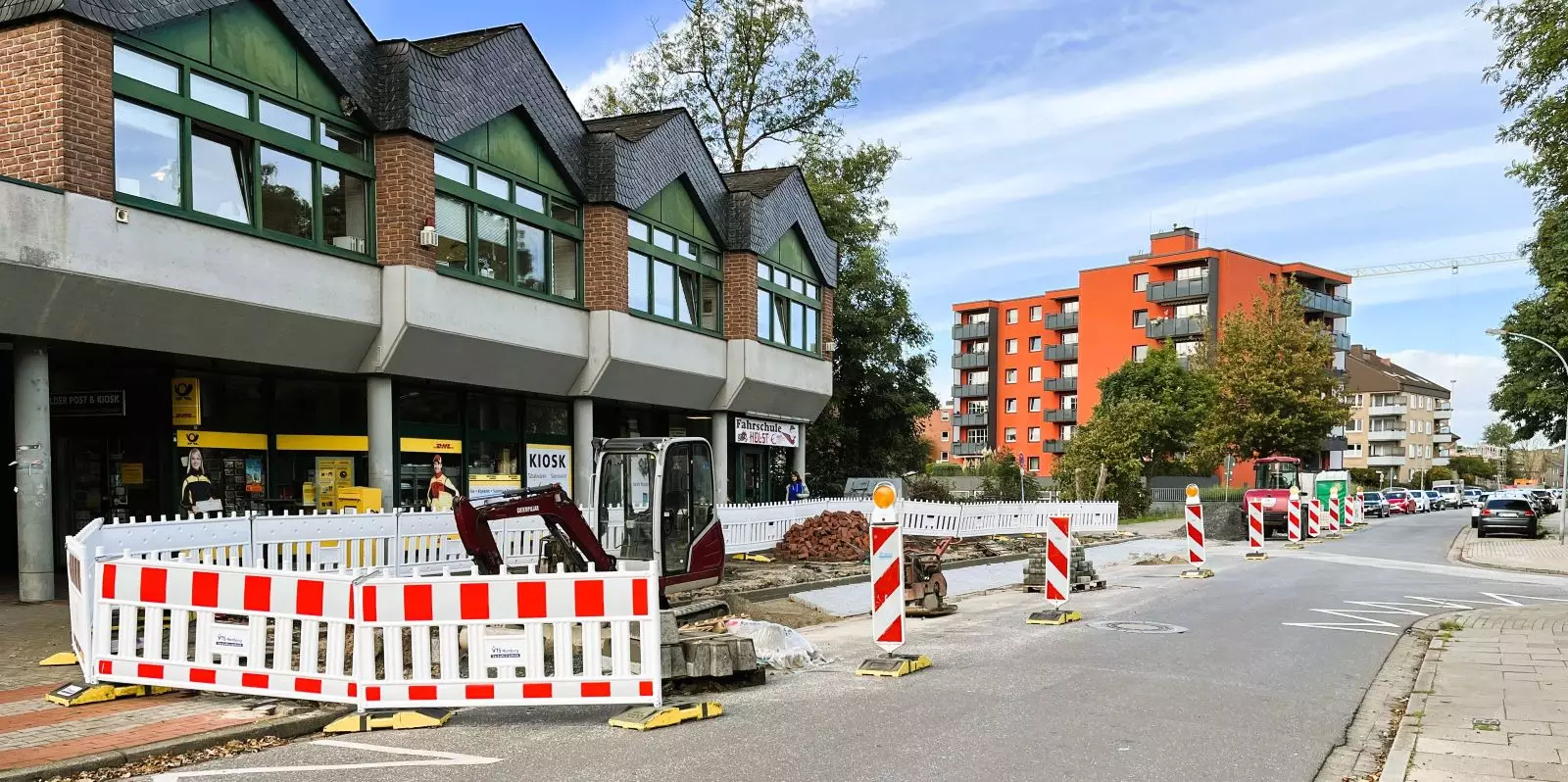 Bauarbeiten an der Mattenmoorstraße in Meckelfeld. Foto: Gemeinde Seevetal