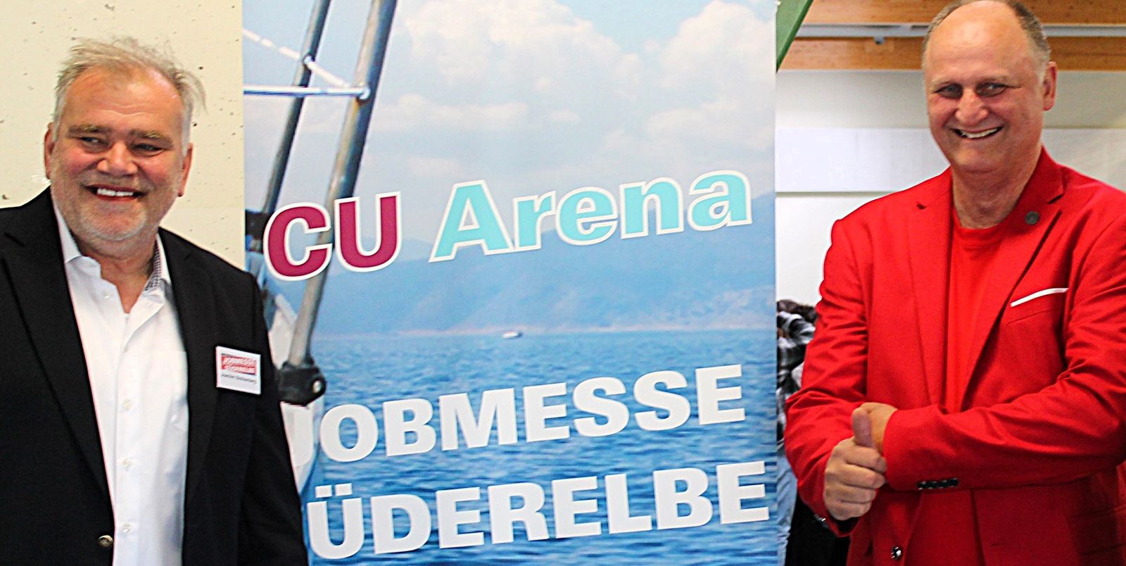 Jobmesse Süderelbe: Nach 13 Jahren verkünden Joachim Stoltzenberg (links) und Matthias Nehls ihren Rückzug. Foto: pr