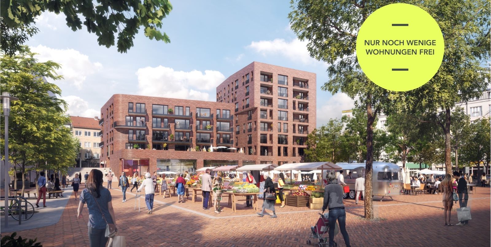 Neubau am Sand: Nur noch wenige Wohnungen am Harburger Wochenmarkt sind frei